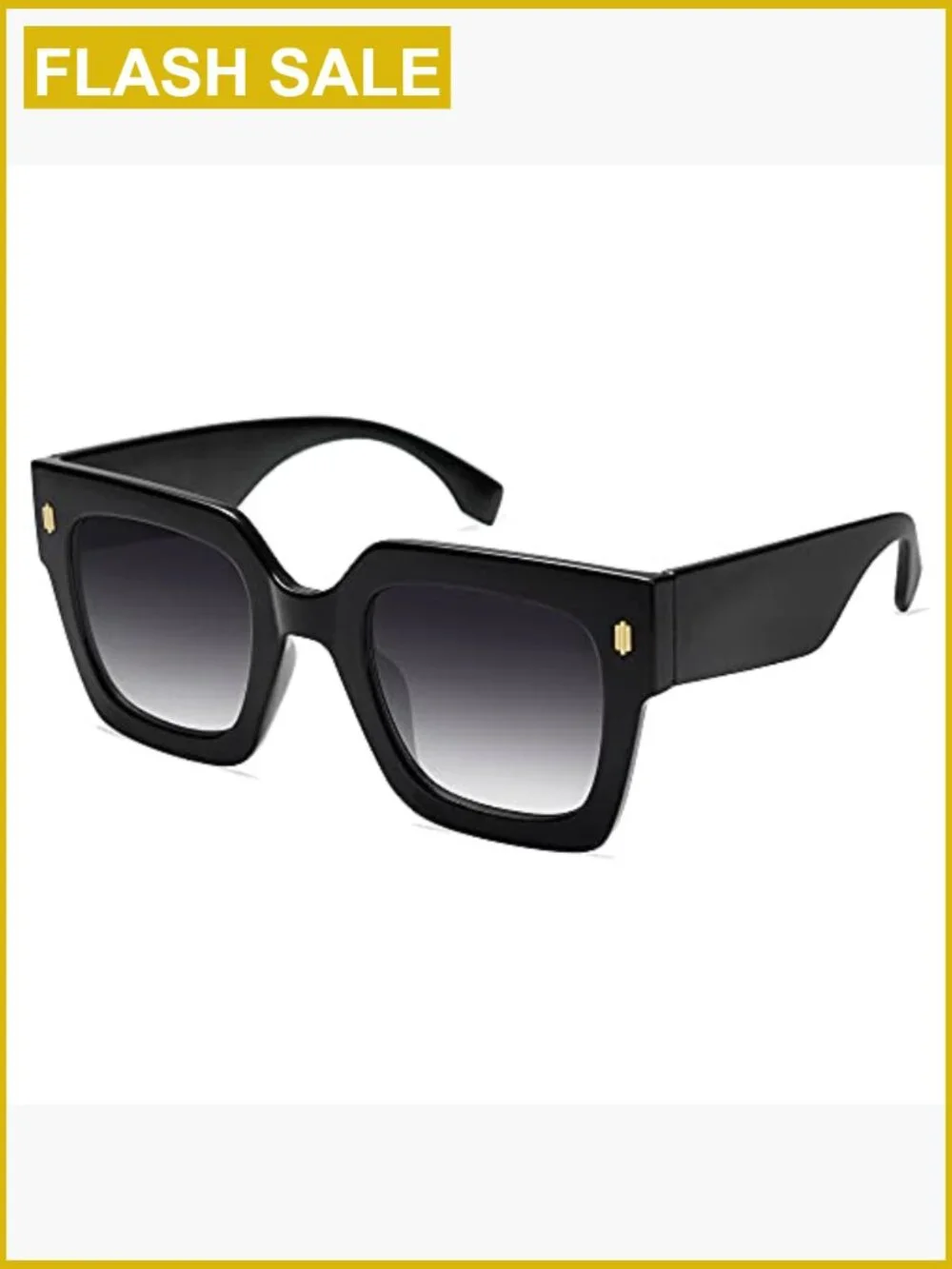 Oversized Square Sunglasses UV400 Protection for Women
